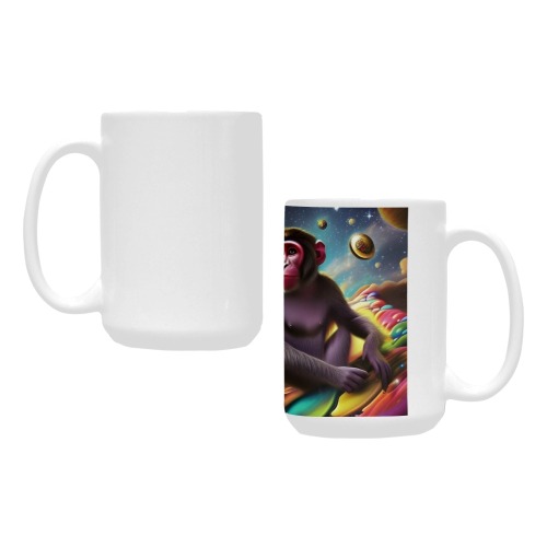 The Monkey (Three) Custom Ceramic Mug (15OZ)