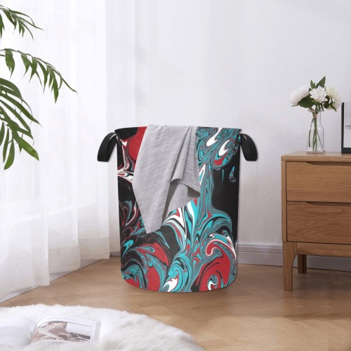 Dark Wave of Colors Laundry Bag (Large)