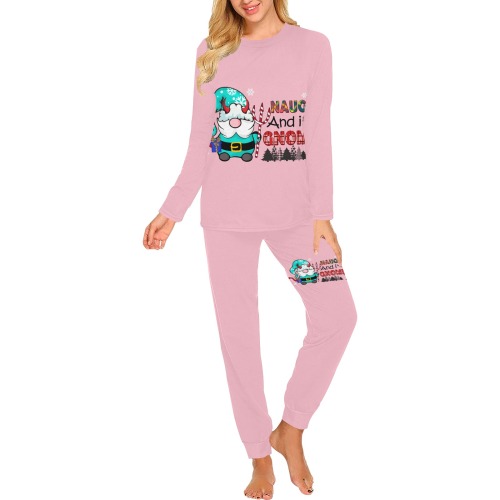 Naughty And I Gnome It (P) Women's All Over Print Pajama Set