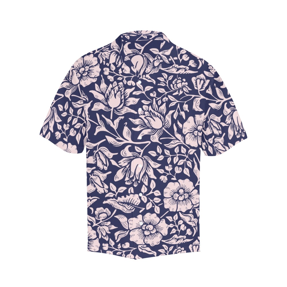 Shirt Hawaiian Shirt with Merged Design (Model T58)