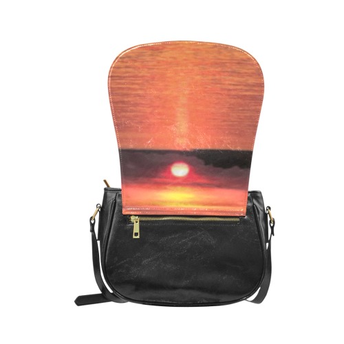 Lady Pink Sunset Collection Classic Saddle Bag/Small (Model 1648)