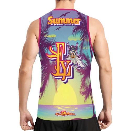 Summer Collectable Fly All Over Print Basketball Jersey