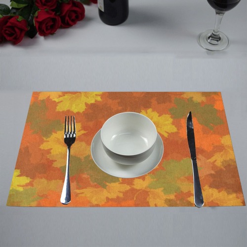 Fall Leaves / Autumn Leaves Placemat 12’’ x 18’’ (Set of 4)