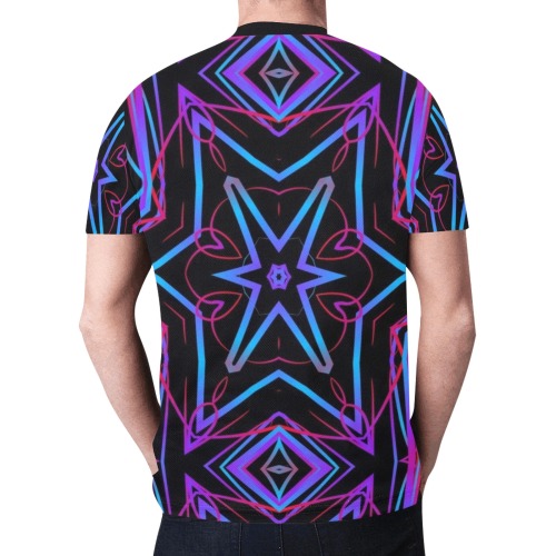 Fractoberry Fractal Pattern 000098TM New All Over Print T-shirt for Men (Model T45)