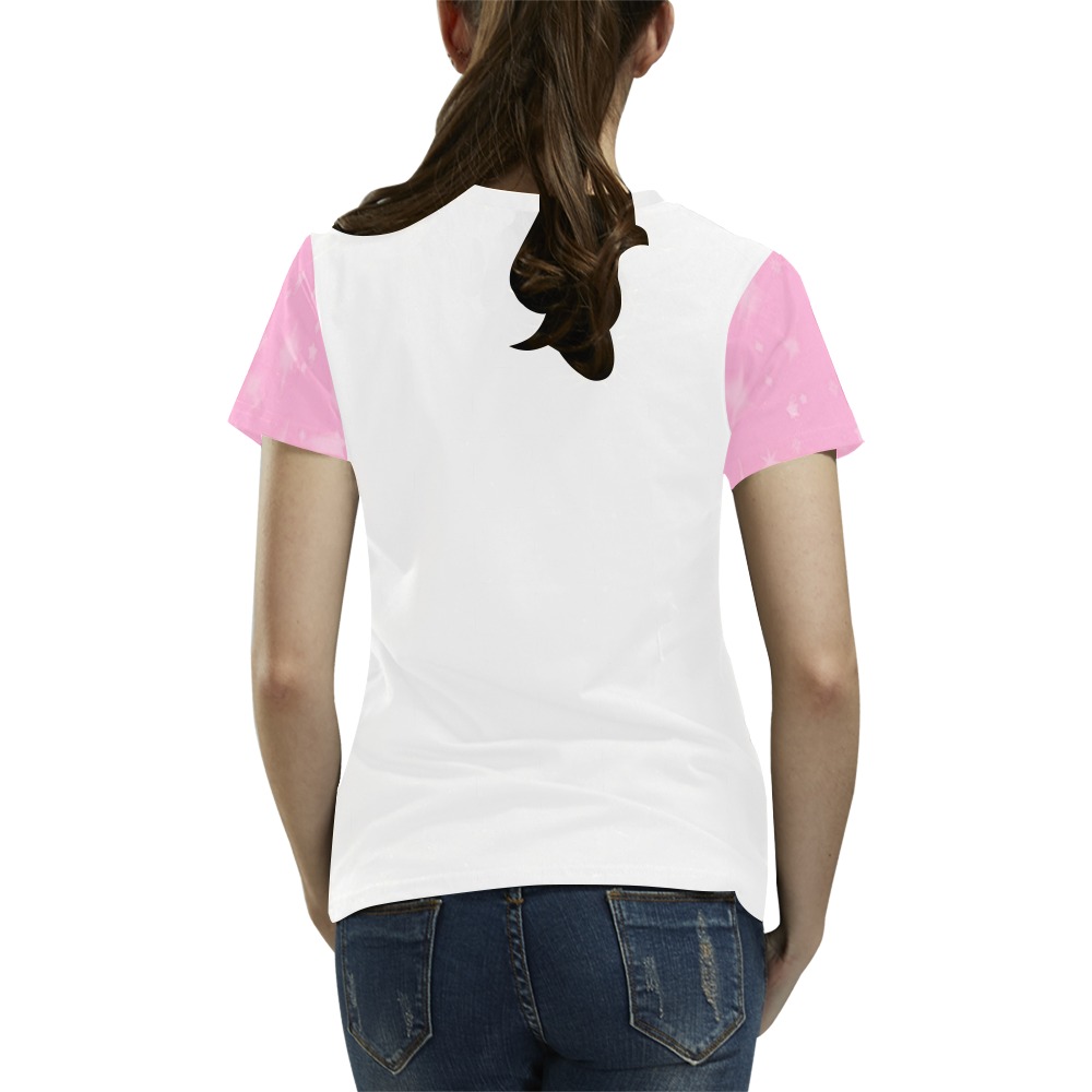 Stronger than Cancer by Nico Bielow (As a donation) All Over Print T-Shirt for Women (USA Size) (Model T40)