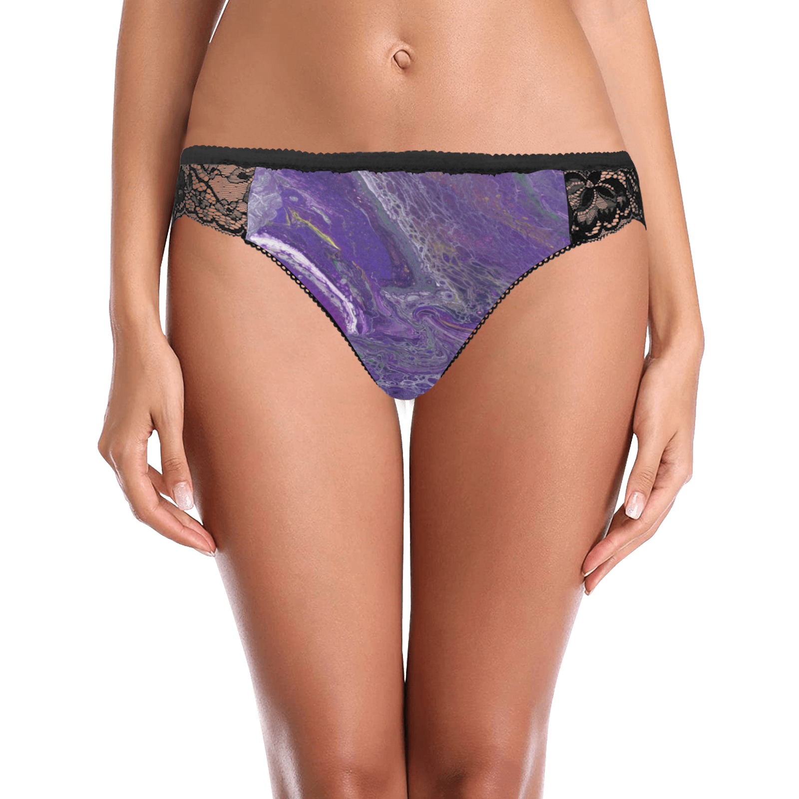 The Violet Storm Women's Lace Panty (Model L41)