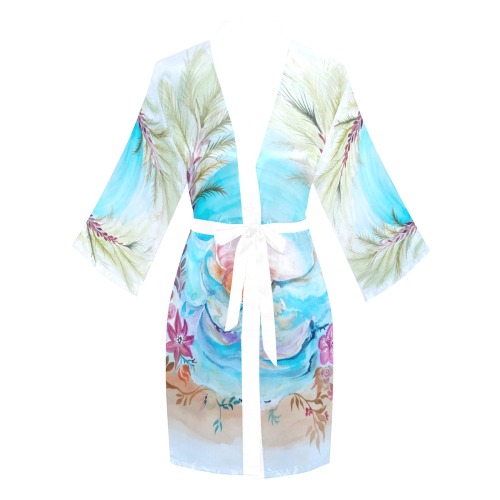 irit Long Sleeve Kimono Robe