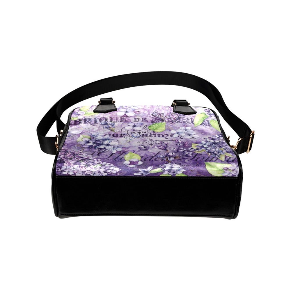 Vintage Flower Art #102 | Shoulder Handbag (Model 1634)