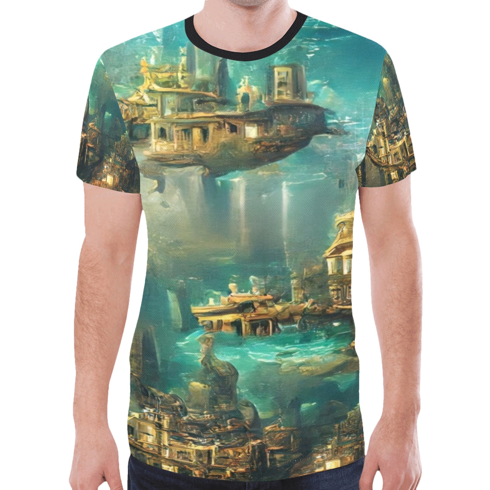 Imagination 031 New All Over Print T-shirt for Men (Model T45)