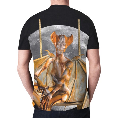 Moon Creature New All Over Print T-shirt for Men (Model T45)