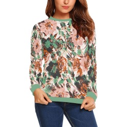 Abstract modern garden PG All Over Print Crewneck Sweatshirt for Women (Model H18)