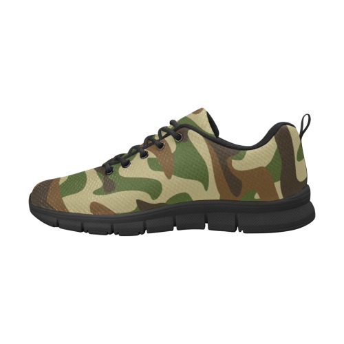 Camouflage Men's Breathable Running Shoes (Model 055)