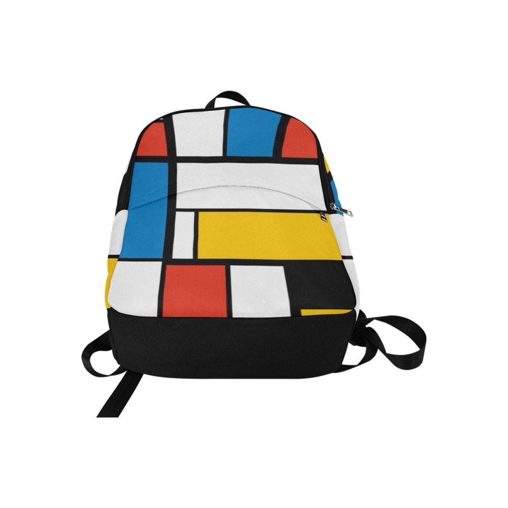 Mondrian De Stijl Modern Fabric Backpack for Adult (Model 1659)