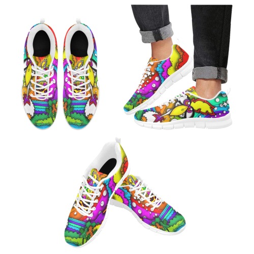 ITEM 27 _ SHOES - TINY ISLAND Women's Breathable Running Shoes (Model 055)