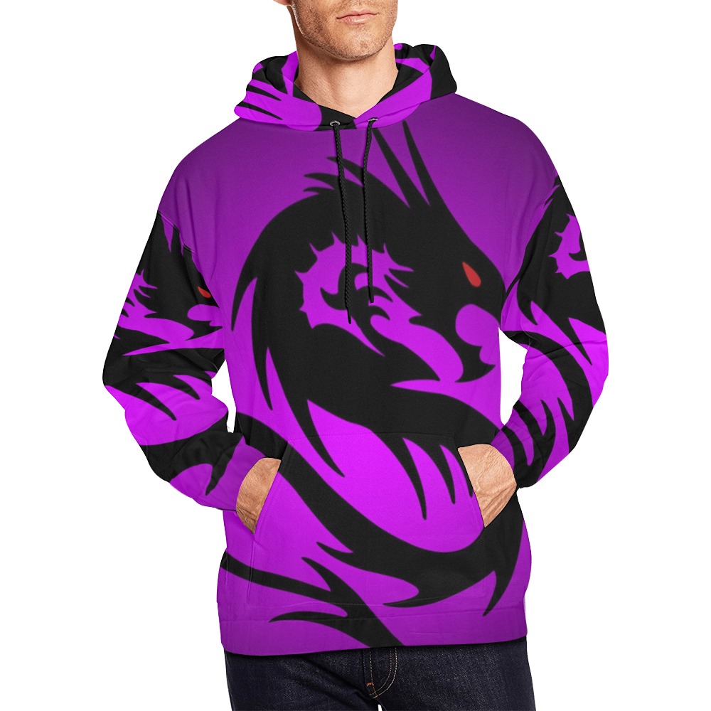 Dragon All Over Print Hoodie for Men (USA Size) (Model H13)