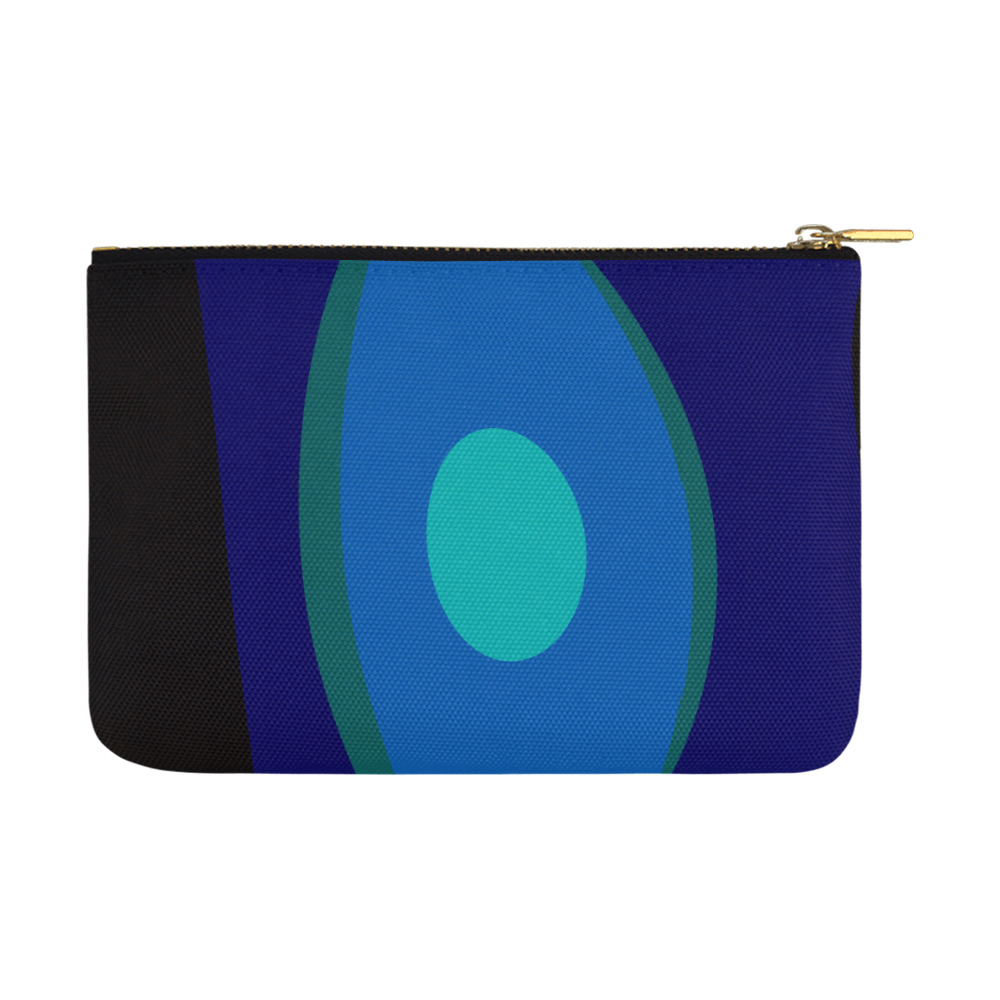 Dimensional Blue Abstract 915 Carry-All Pouch 12.5''x8.5''
