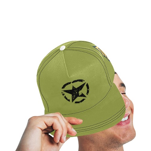 Sargent Cap All Over Print Snapback Hat D