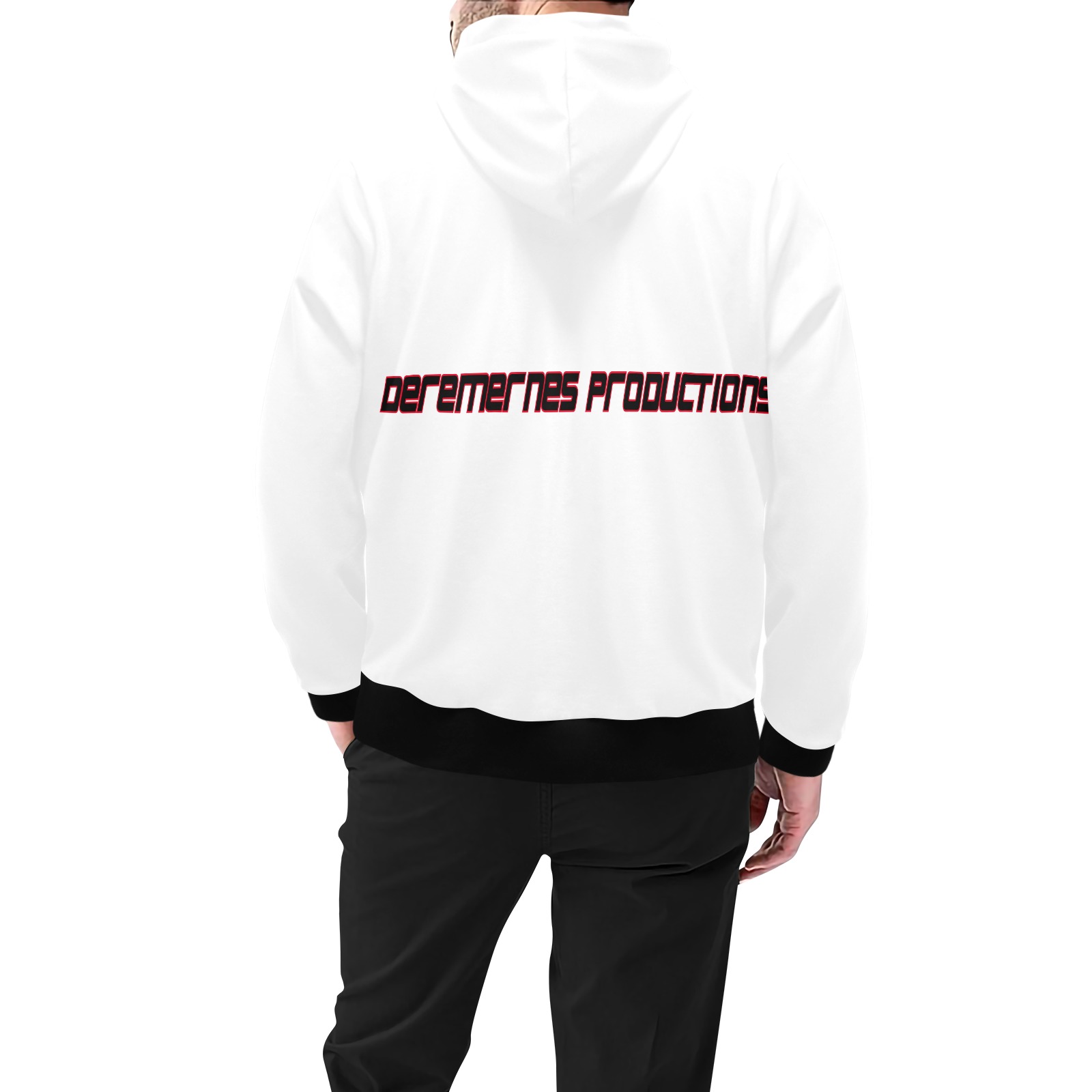 AHMAD DIRGHAM High Neck Pullover Hoodie for Men (Model H24) ID D6541053