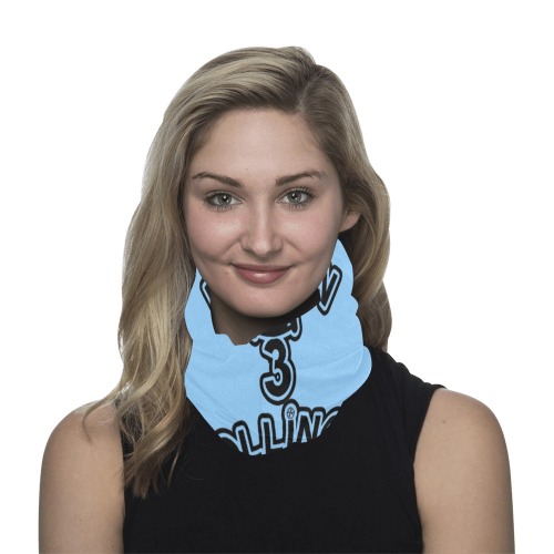 RollinOn3 Sky Blue Neck Gaiter Multifunctional Headwear