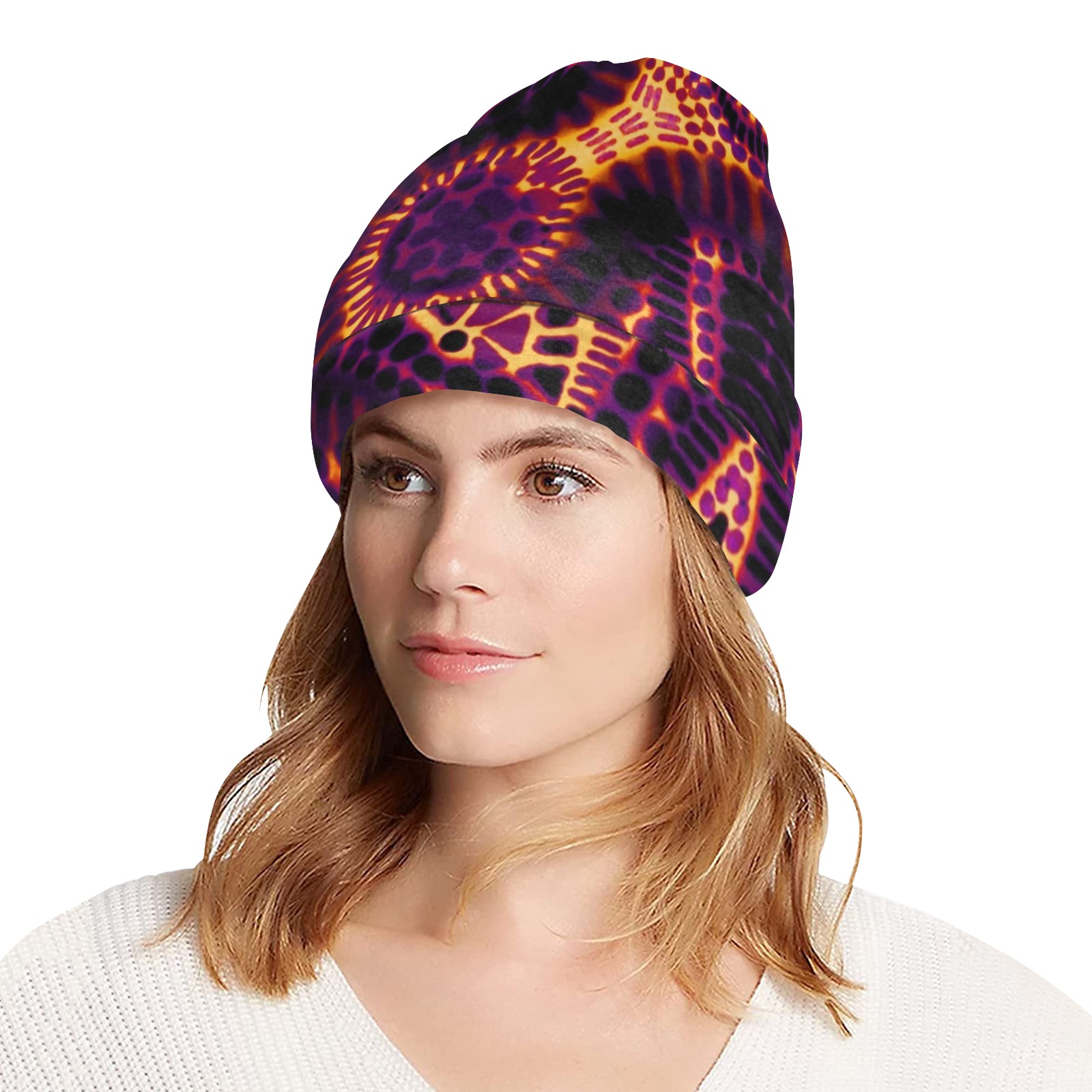 geometry 4 All Over Print Beanie for Adults