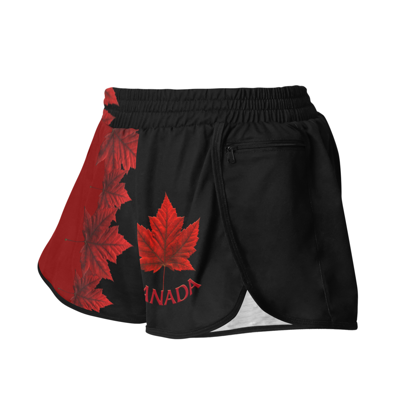 Canada Maple Leaf Sports Shorts Women's Sports Shorts (Model L61)