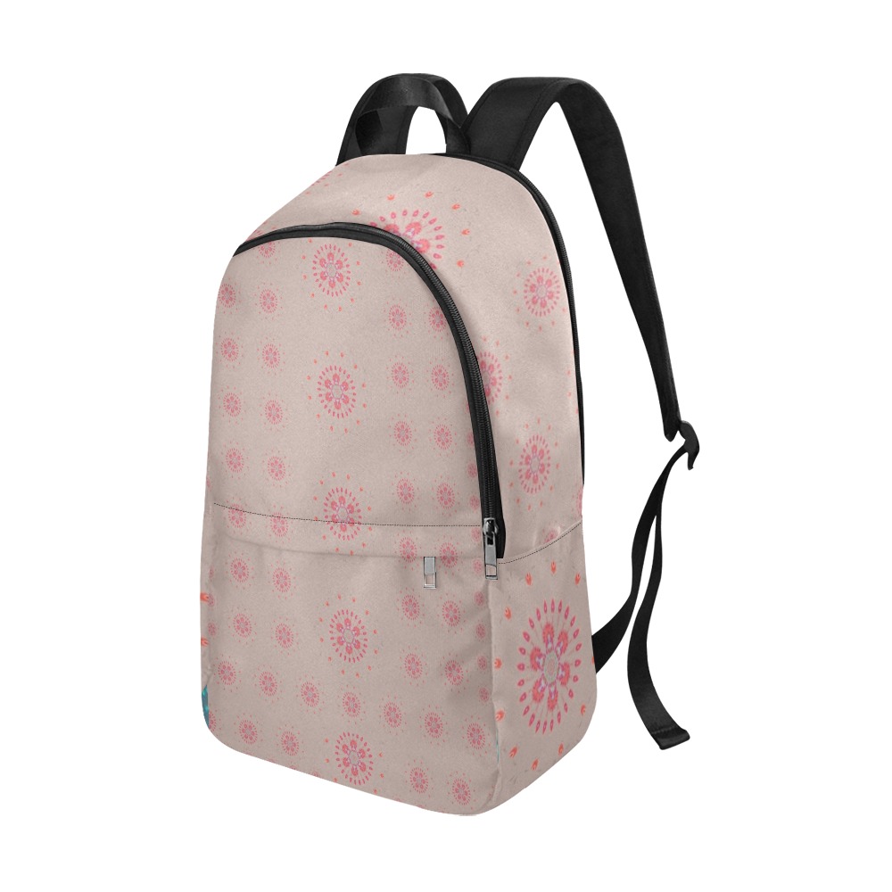 shanti mandala flowers 10 Fabric Backpack for Adult (Model 1659)