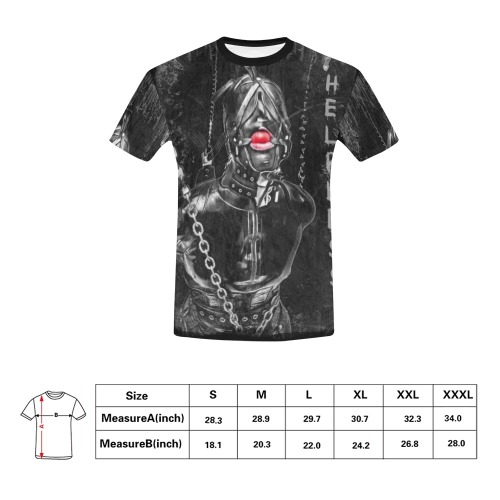 Helpless by Fetishworld All Over Print T-Shirt for Men (USA Size) (Model T40)