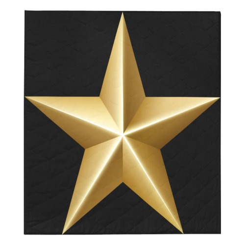 Gold Star 10 Quilt 70"x80"