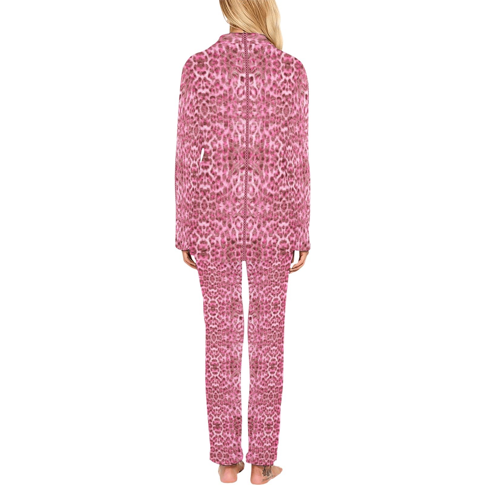 puma pink Women's Long Pajama Set