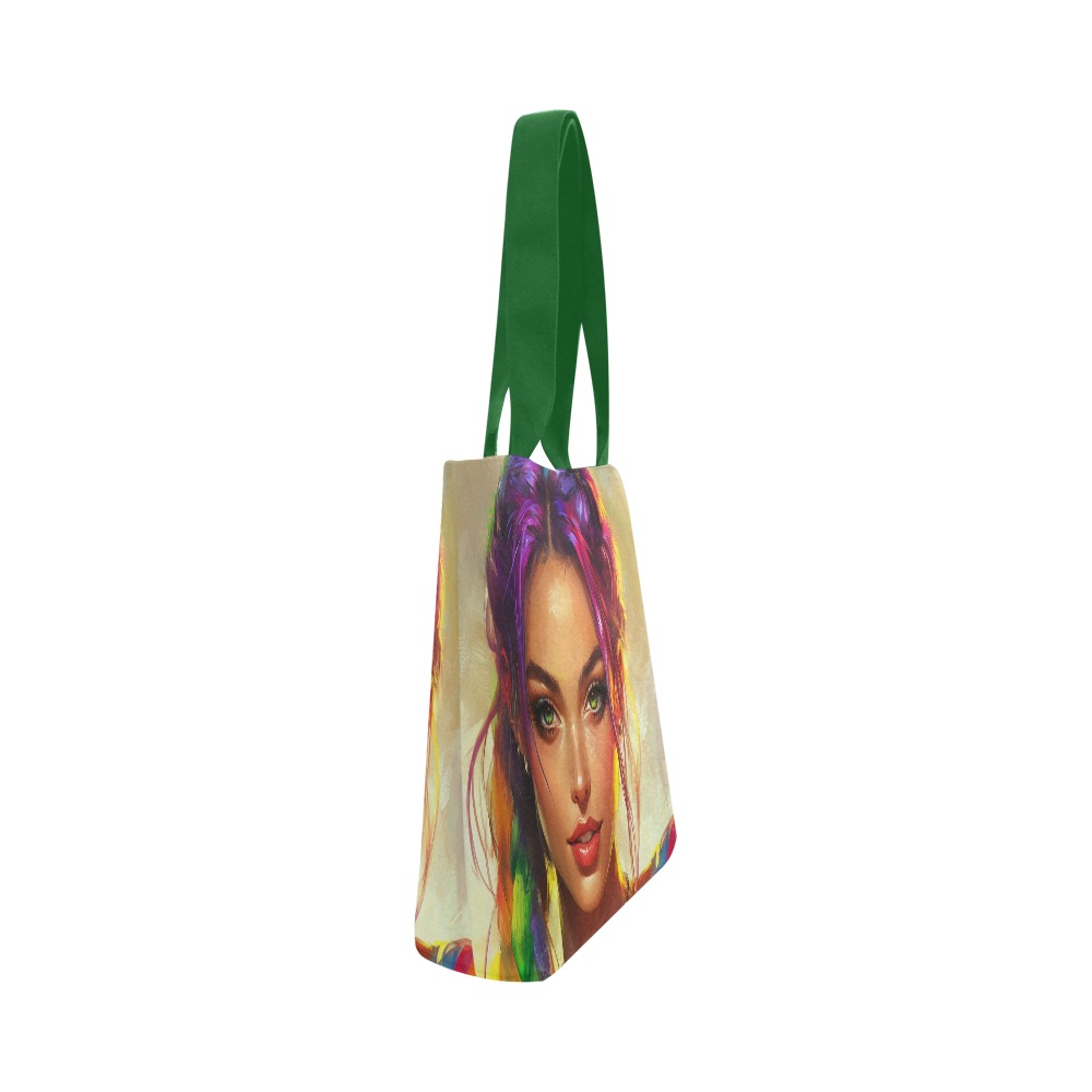 Beauty Bag Canvas Tote Bag (Model 1657)