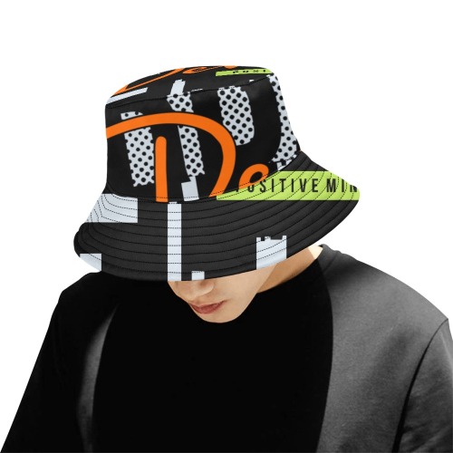 Uban Scene Black Bucket Hat