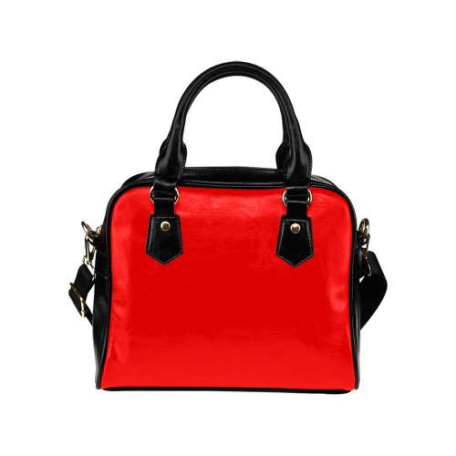 Merry Christmas Red Solid Color Shoulder Handbag (Model 1634)