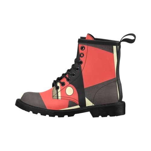 Dream_TradingCard (8) Men's PU Leather Martin Boots (Model 402H)