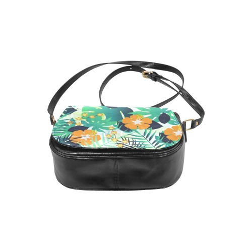 GROOVY FUNK THING FLORAL Classic Saddle Bag/Large (Model 1648)