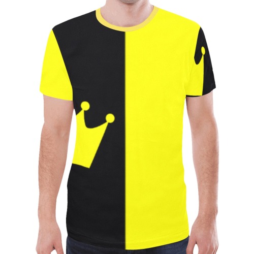 yellowcrown2 New All Over Print T-shirt for Men (Model T45)