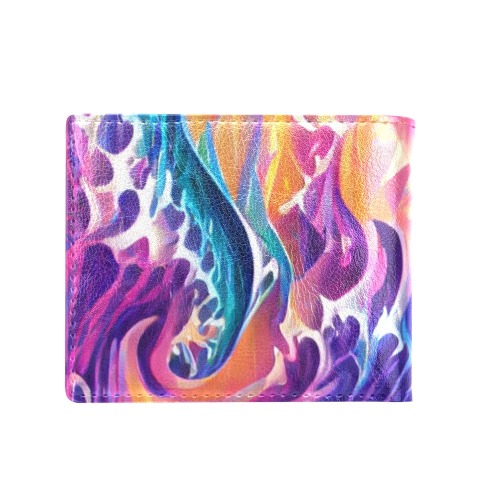 waves_TradingCard Bifold Wallet with Coin Pocket (Model 1706)