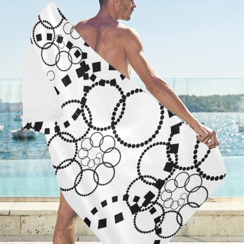 abstract by chakibium Beach Towel 30"x 60"