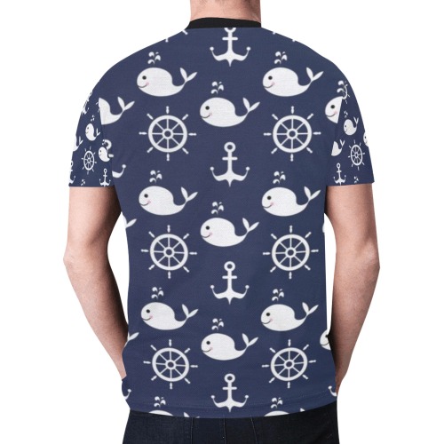 Cape Cod New All Over Print T-shirt for Men (Model T45)