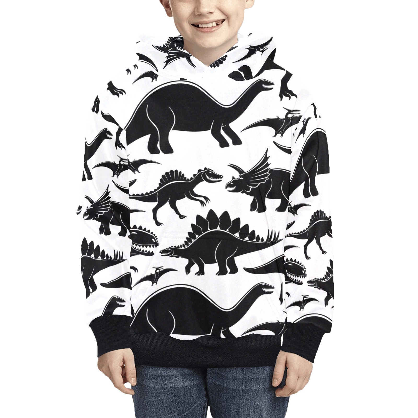 Dinosaur's kids hoodie Kids' All Over Print Hoodie (Model H38)