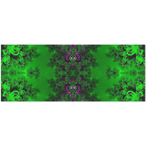 Early Summer Green Frost Fractal Gift Wrapping Paper 58"x 23" (2 Rolls)