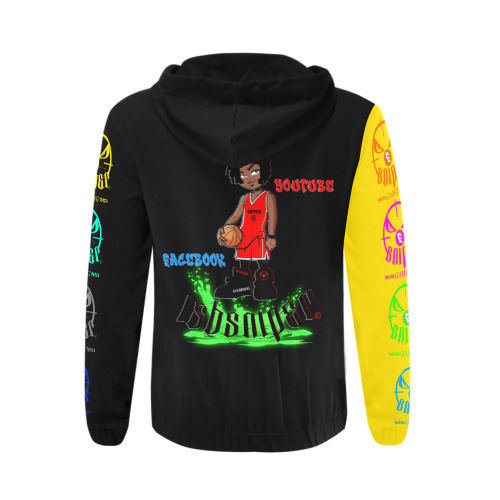 SNIPER Catroon hoodie All Over Print Full Zip Hoodie for Men (Model H14)