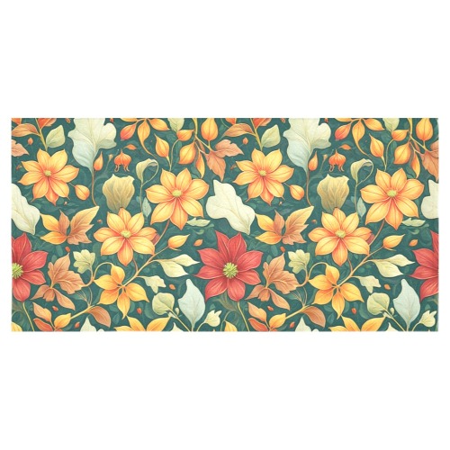 Fabulous Florals 9 Cotton Linen Tablecloth 60"x120"