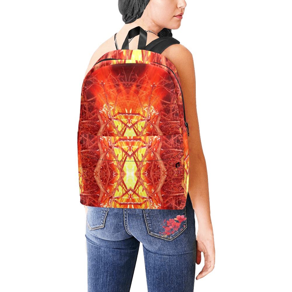 Abstract Fire Unisex Classic Backpack (Model 1673)