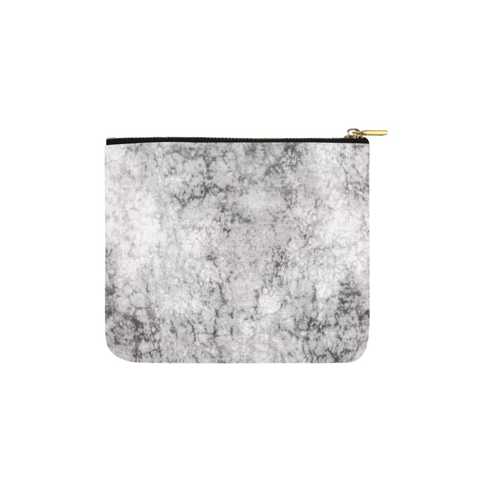 Textured gray Carry-All Pouch 6''x5''