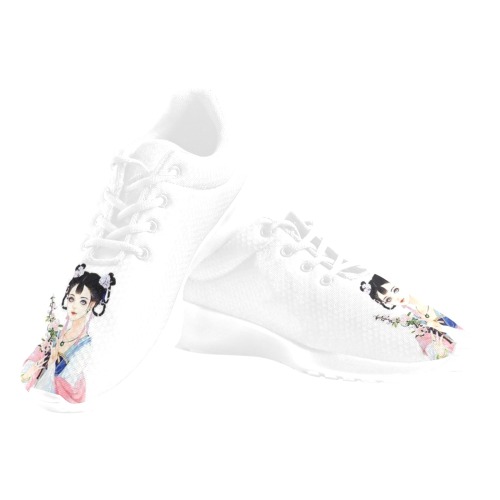 Cute little girl Chinese style shoes Women's Athletic Shoes (Model 0200)