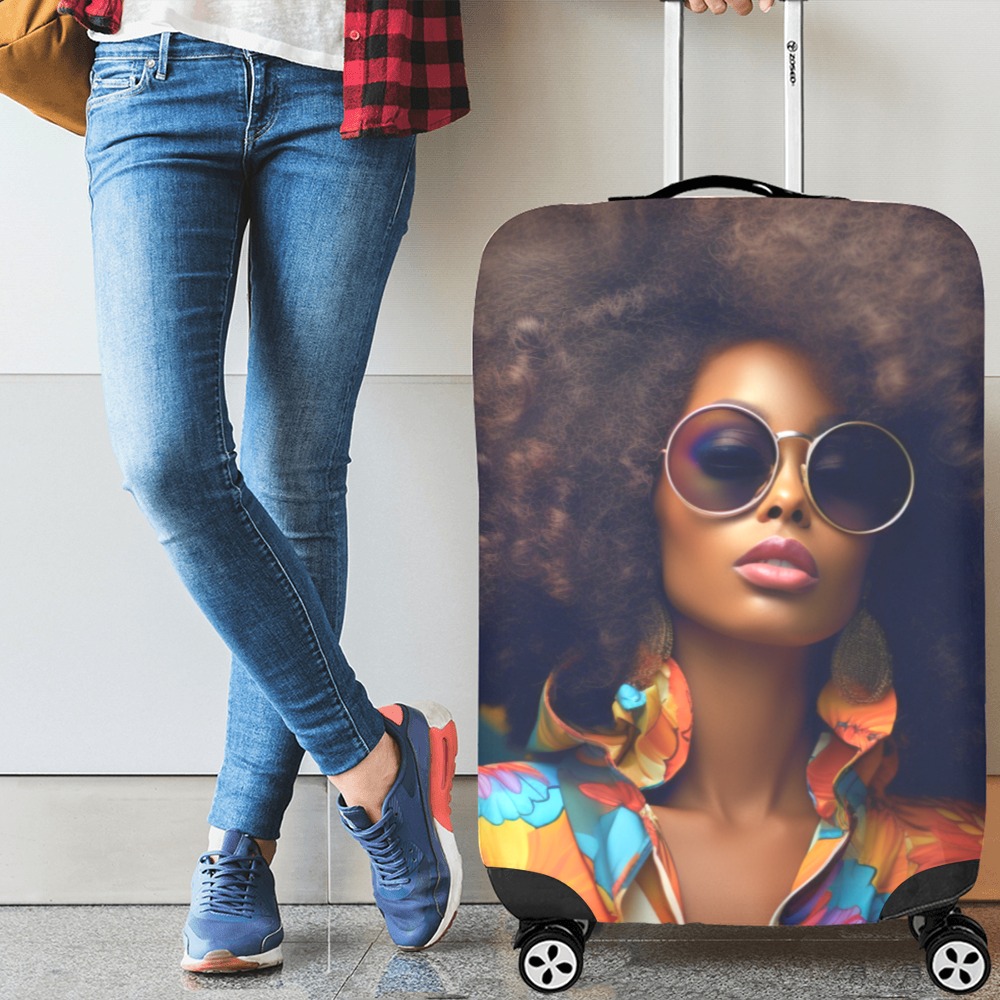 "Let's Travel" Large Luggage Cover Luggage Cover/Large 26"-28"