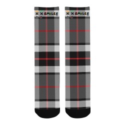 XXsmiles Gray Socks Men's Custom Socks