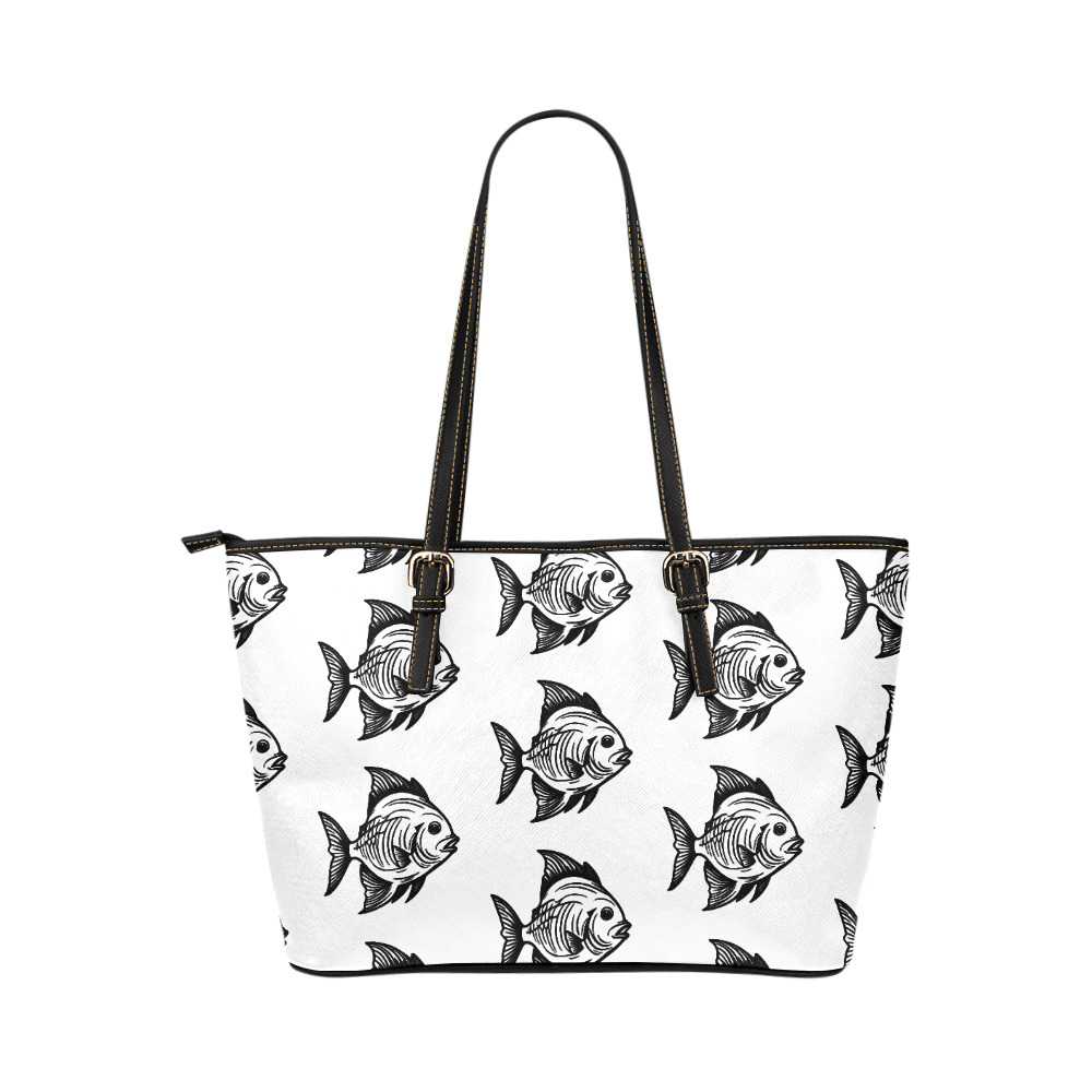 fish Leather Tote Bag/Large (Model 1651)