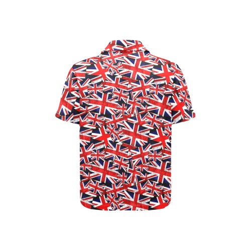 Union Jack British Flag Little Boys' All Over Print Polo Shirt (Model T55)