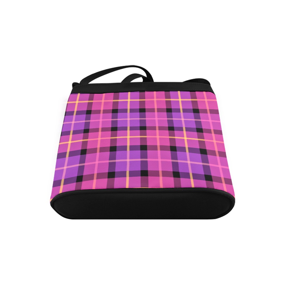 Plaid in Pink and Purple Crossbody Bags (Model 1613)